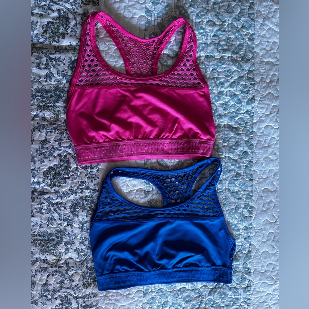 PINK sports bras. Side M
